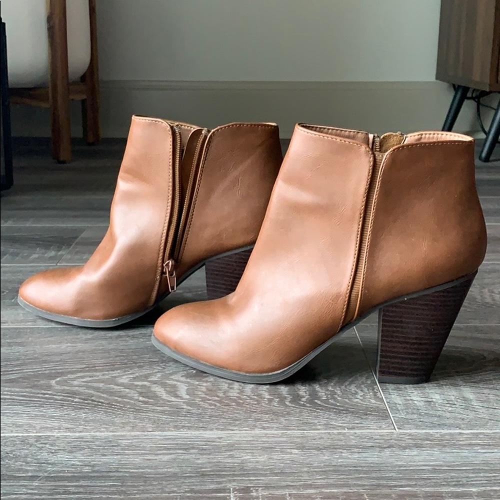 Fall Transition Ankle Booties faux leather